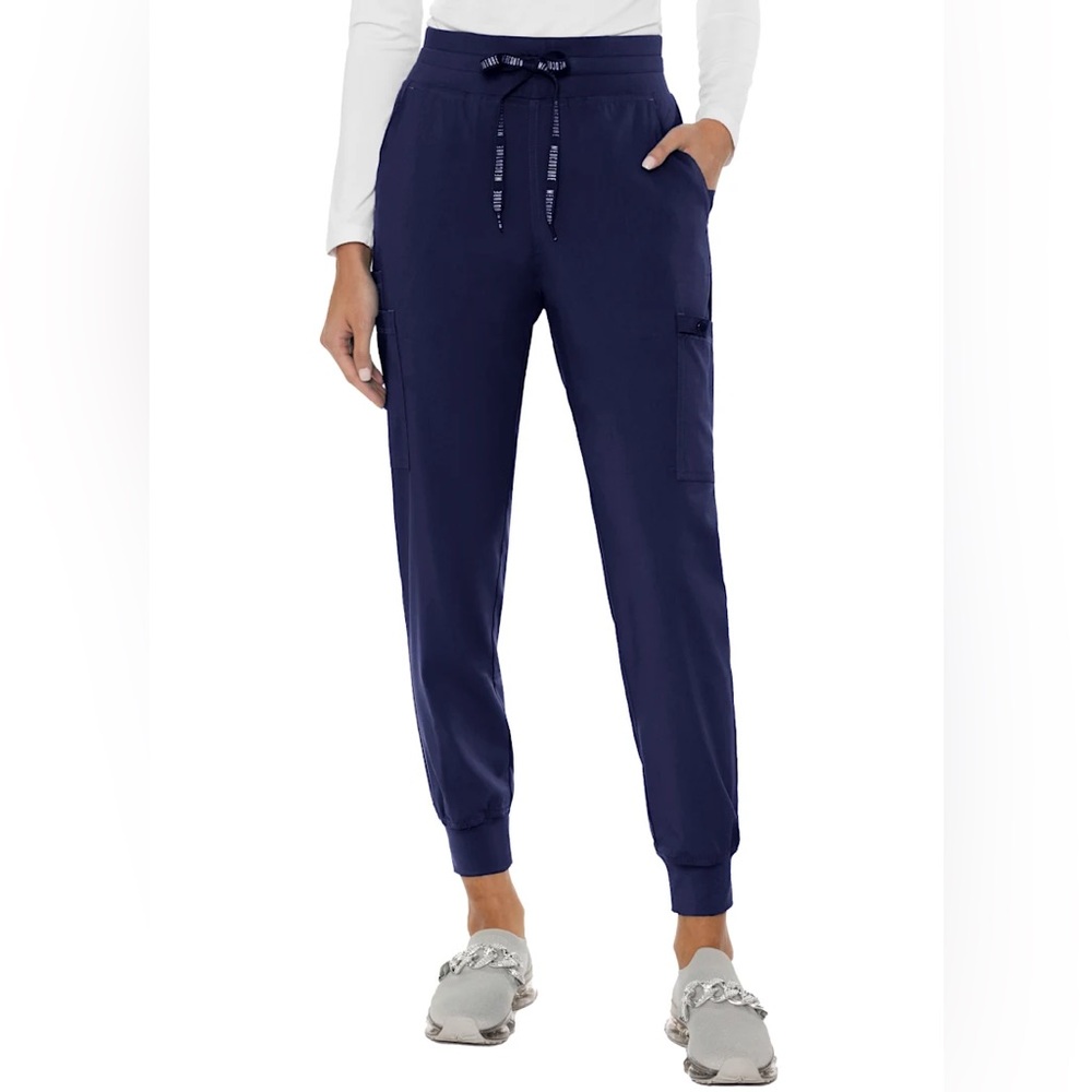 Med Couture 6 Pocket High Waist Jersey Band Cargo Jogger